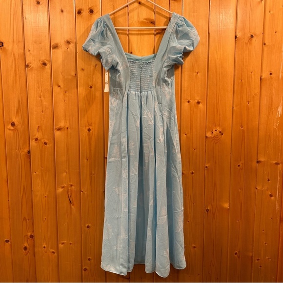 Show Me Your Mumu Mia Midi Dress Blue Butterfly Dress Size M - Picture 4 of 7